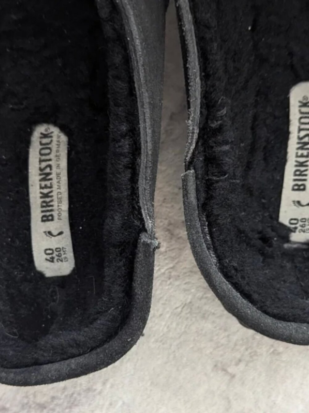 Birkenstock Black Buckley genuine shearling Size 40 - Picture 8 of 16